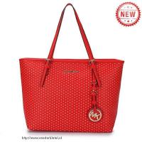 michael kors jet set geperforeerd reizen medium rood bakken Nederland Tassen slnrd313